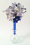 Doctor Who Inspired Bouquet - fan art, gallifreyan, wedding bouquet, anniversary gift, geek chic