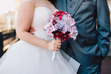 Bridal Bouquet of Sheet Music Daisies & Lilies- Your choice of song and accent colors, one of a kind origami, destination wedding, non traditional