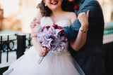 Bridal Bouquet of Sheet Music Daisies & Lilies- Your choice of song and accent colors, one of a kind origami, destination wedding, non traditional