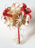 A Dozen Paper Flowers With Lilies- Traditional 1st anniversary gift