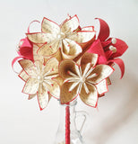 A Dozen Paper Flowers With Lilies- Traditional 1st anniversary gift