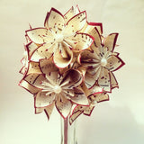 A Dozen Sheet Music Paper Flowers