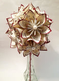 A Dozen Sheet Music Paper Flowers