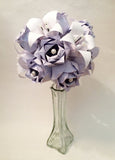 Dozen Paper Roses & Lilies- Vase Included
