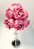 Dozen Paper Roses- Wedding bouquet, first anniversary gift, perfect for her, one of a kind paper roses, alternative, origami, paper flowers