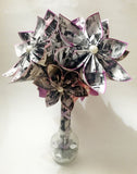 Memory Bouquet- 12 inch bouquet, your family photos, perfect for her, perfect for mom, first anniversary gift, one of a kind origami flowers