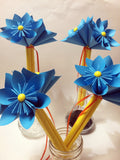 5 Petit Paper Flower Bouquets- made to order with your accent colors