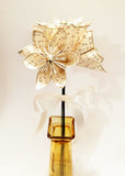 Set of 6 I Love You Paper Flowers- Ready To Ship, champagne gold, small bouquet, anniversary gift