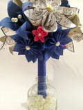 Dr. Who Brides Bouquet- Paper flowers & Lilies, Gallifrey, Origami, bridal bouquet, handmade bouquet, alternative bouquet, nerd, geekery