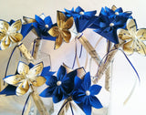 5 Petit Paper Flower Bouquets- made to order with your accent colors