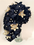Cascading Bouquet of Roses- Handmade Bridal Bouquet, sheet music wedding, paper hydrangea, roses & lilies, your choice of color scheme