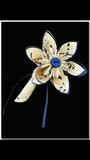Handmade Single Flower Boutonniere- prom, groom, groomsman, best man, paper flower, pin, wedding accessory