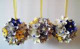 Bridal Flower Pomander- Handmade Wedding Bouquet, Made to order, wedding decoration, Bridal bouquet, origami, one of a kind