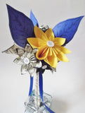 Daisy Bridesmaid Bouquet- 7 inch, 12 flowers, paper flowers, wedding bouquet, handmade, one of a kind, nontraditional, gift
