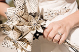 Bridal Bouquet- A Midsummer's Night Dream, 10 inch, 15 paper flowers, handmade, one of a kind, origami, destination wedding