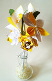 Calla Lily Paper Flower Bouquet- Spring wedding, first anniversary gift, made to order, origami, paper flower, paper rose