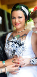 Origami Flowers & Lilies Wedding Bouquet- A personalized, one of a kind, non traditional, alternative, wedding bouquet