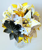 Paper flowers & lilies Bridal bouquet- one of a kind paper flowers, perfect for her wedding, origami, lily, destination wedding