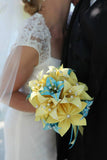 Paper Flower Brides Bouquet- handmade paper flowers, paper lilies, perfect for her, summertime wedding, one of a kind, origami