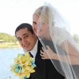 Paper Flower Brides Bouquet- handmade paper flowers, paper lilies, perfect for her, summertime wedding, one of a kind, origami