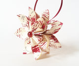Baby's First Christmas Ornament Falling Star- Personalized, handmade, custom, made to order, holiday decoration