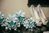 Paper Flower Wedding Package- Made to order, one of a kind origami, bride, groom, bridesmaid, groomsmen, handmade bridal bouquet
