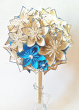 Wedding bouquet of paper flowers- handmade, bridal bouquet, one of a kind, offbeat bride, alternative bouquet