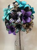Bridal Bouquet of Lilies- extra large bouquet, paper flowers, origami, brides bouquet, one of a kind, comic book, alternative, anniversary