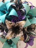 Bridal Bouquet of Lilies- extra large bouquet, paper flowers, origami, brides bouquet, one of a kind, comic book, alternative, anniversary