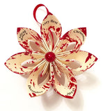 Baby's First Christmas Ornament Falling Star- Personalized, handmade, custom, made to order, holiday decoration