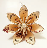 Baby's First Christmas Ornament 2015- Personalized, handmade, custom, made to order, holiday decoration