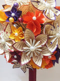 Bridal Bouquet of Paper Flowers- handmade origami, hydrangea, one of a kind, alternative bouquet, fall wedding, anniversary gift