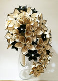 Cascading Bouquet- Paper Bouquet, one of a kind origami, Bridal bouquet, kusudama, paper roses and lilies, your color scheme