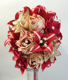 Large Bouquet of Paper Roses, Lilies & Love Origami Flowers- 3 dozen paper flowers, made to order, origami, romantic, first anniversary gift