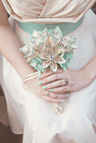 Handmade Sheet Music Bridal Bouquet- 9 inch, 16 flowers, Custom, Origami, wedding party, bridesmaid, one of a kind, made to order