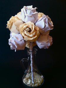 A Dozen Premium Paper Roses- Your choice of colors, traditional anniversary gift