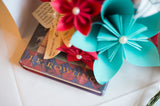Book Inspired Wedding Package of Paper Flowers- Bouquets, Boutonniees, Centerpieces