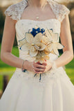 12 inch Bridal Bouquet- made to order with your choice of paper & accent colors