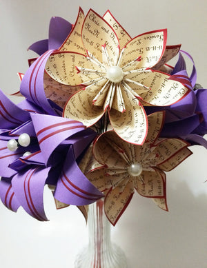 A Dozen Paper Flowers With Stargazer Lilies