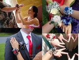 Origami Paper Flower Wrist Wrapped Corsage- handmade accessory for prom, a bride, bridesmaids, or mother of the bride