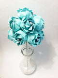 Dozen Paper Roses- Wedding bouquet, first anniversary gift, perfect for her, one of a kind paper roses, alternative, origami, paper flowers
