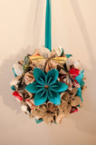 Bridal Flower Pomander- Handmade Wedding Bouquet, Made to order, wedding decoration, Bridal bouquet, origami, one of a kind