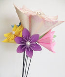 Baby Announcement Paper Flower Bouquet- gift, centerpiece, its a girl, wedding annoucement, anniversary, gift