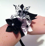 Paper Flowers & Lilies Corsage: Made to Order- Handmade Origami for prom, bridesmaid, graduation, gifts for her, or the mother of the bride