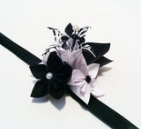 Paper Flowers & Lilies Corsage: Made to Order- Handmade Origami for prom, bridesmaid, graduation, gifts for her, or the mother of the bride
