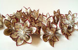 I Love You paper flowers- Set of 10, handmade, wedding favor, origami, decoration, Mother's Day, wedding decor