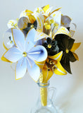 Paper flowers & lilies Bridal bouquet- one of a kind paper flowers, perfect for her wedding, origami, lily, destination wedding