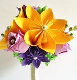 Sunflowers & Roses Paper Bouquet- origami, bouquet recreation, wedding bouquet, bride, bridesmaid, first anniversary