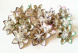 I Love You paper flowers- Set of 10, handmade, wedding favor, origami, decoration, Mother's Day, wedding decor