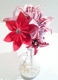 Paper Flower Lily Wedding Bouquet- handmade, one of a kind, made to order, bride, bridesmaid, centerpiece, decoration